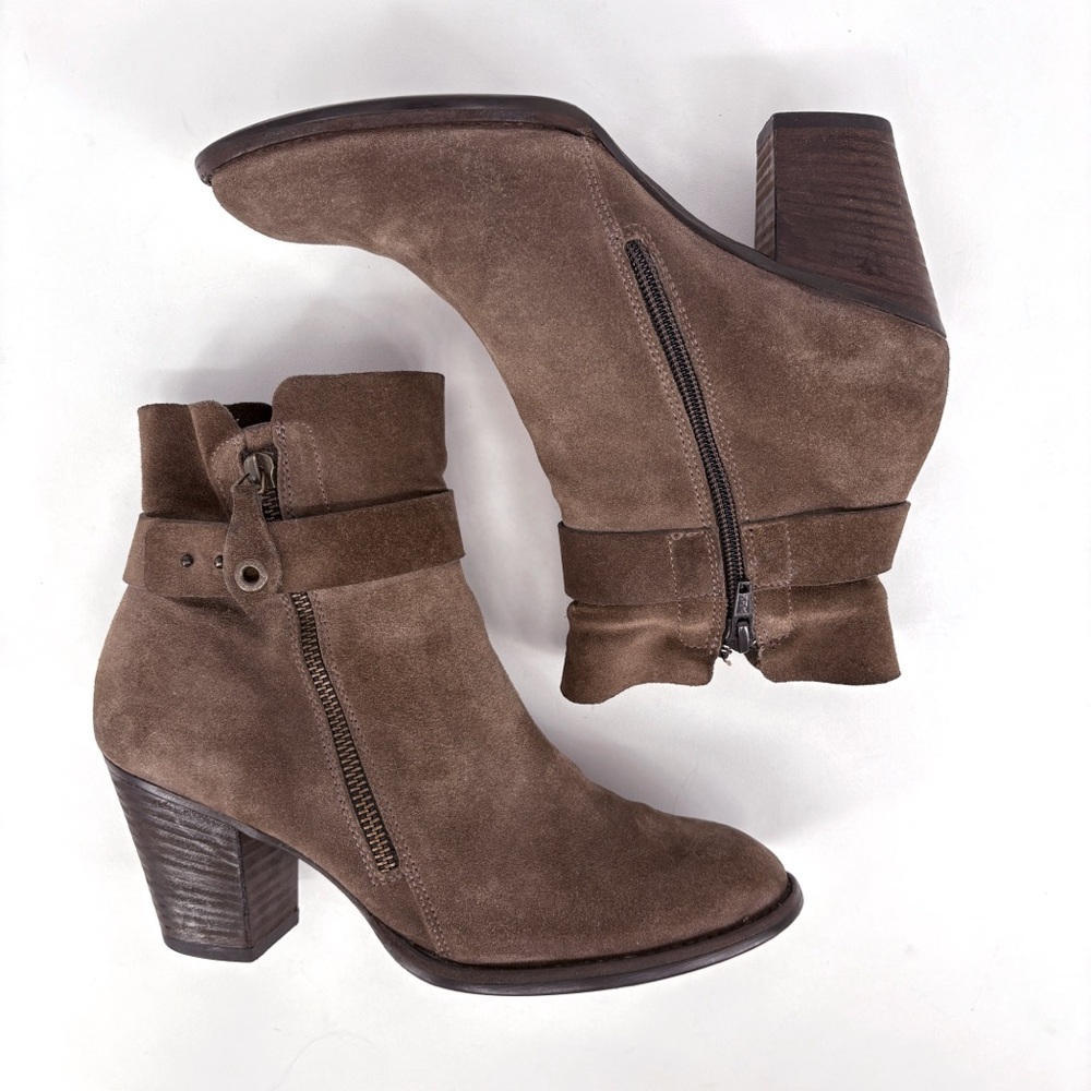 PAUL GREEN Sheridan Brown Nubuck Suede Ankle Boots 8 - Picture 6 of 15